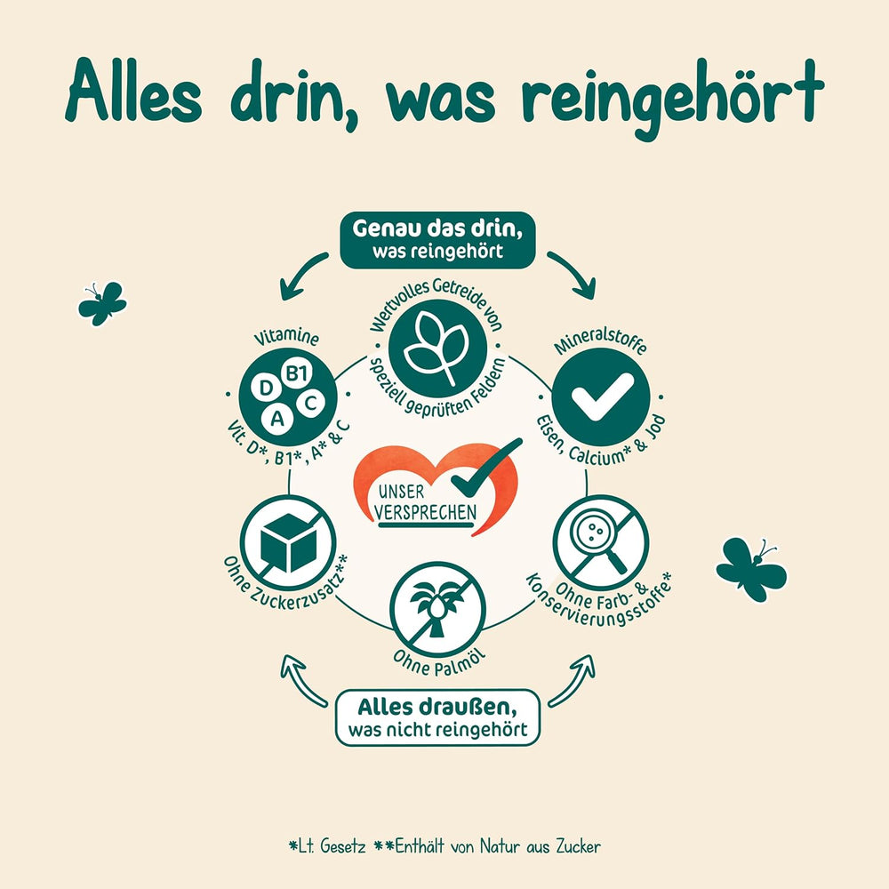 Porridge di latte Milupa Gentle Start - Cereali per neonati senza glutine, senza olio di palma - Senza conservanti e coloranti - Dai 5 mesi - 4 x 400 g