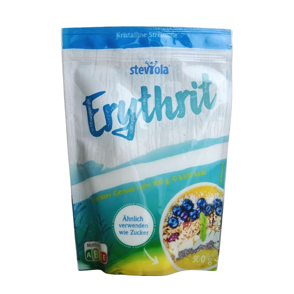 Steviola | Dolcificante alla stevia | Dolcificante senza calorie, 300 grammi Dolcificanti Naty Shop Eritritolo bianco, 500 grammi