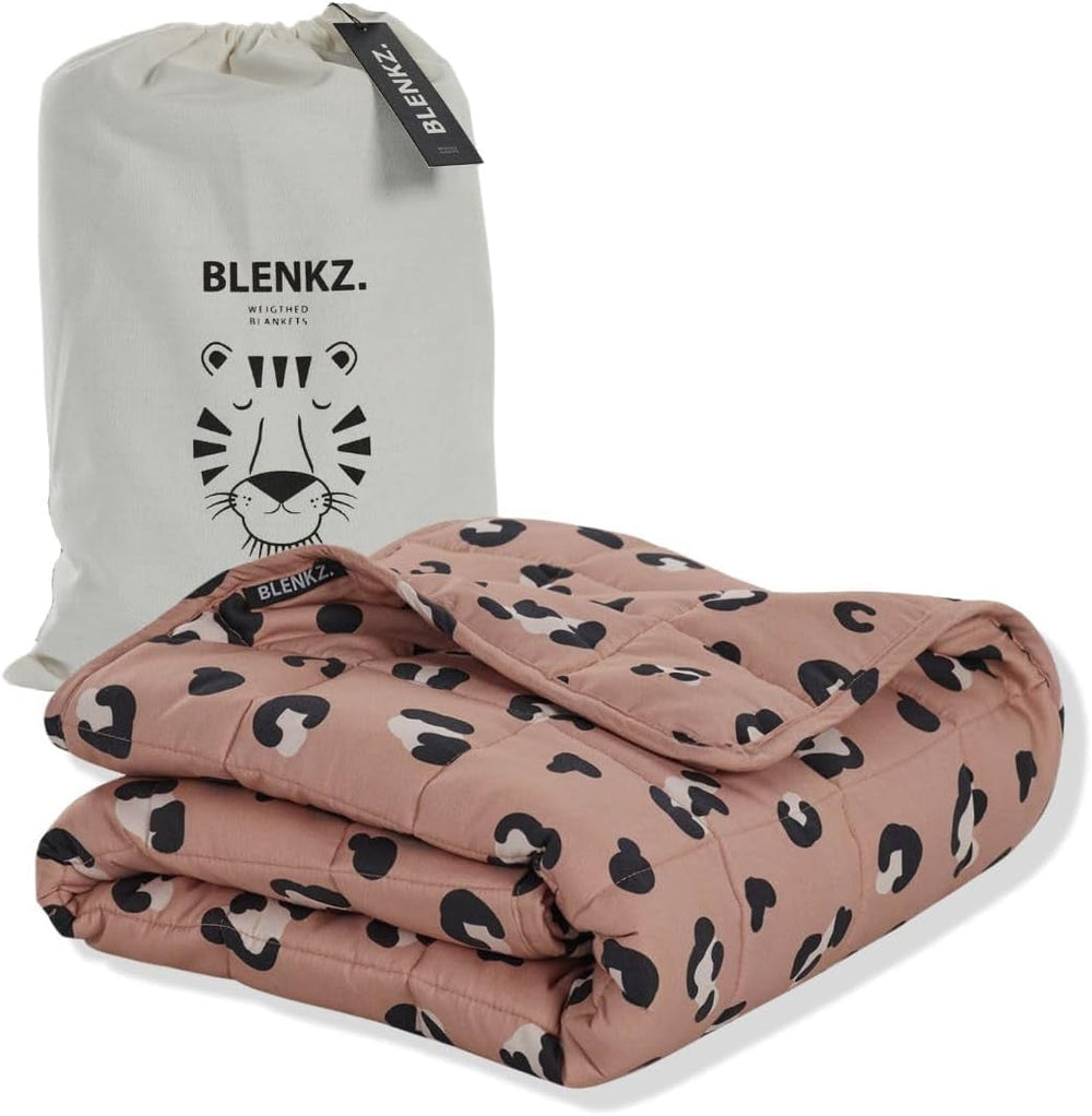 Coperta per neonati ponderata | 3,5Kg | 100X150Cm | Coperta terapeutica | Coperte ponderate | Coperta pesante (faccia di tigre blu, 3,5 Kg-100X150 Cm) BLENKZ Letti e Coperte. Tigre rosa scuro 3,5Kg-100X150 Cm