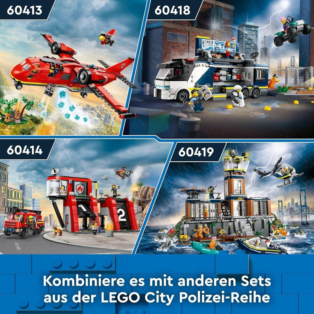 Aereo dei pompieri LEGO City, set pompiere aereo giocattolo per bambini, set da costruzione con 3 personaggi dei pompieri e decorazioni antincendio, eccellente idea regalo per ragazzi e ragazze dai 6 anni 60413 Set da costruzione Besuche den LEGO-Store