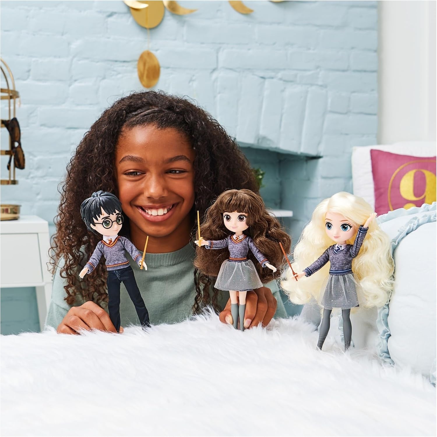 Wizarding World, Cho Chang Sammelpuppe in Harry Potter Hogwarts-Ravenclaw-Uniform mit Zubehör, Kinderspielzeug für Mädchen und Jungen ab 5 Jahren