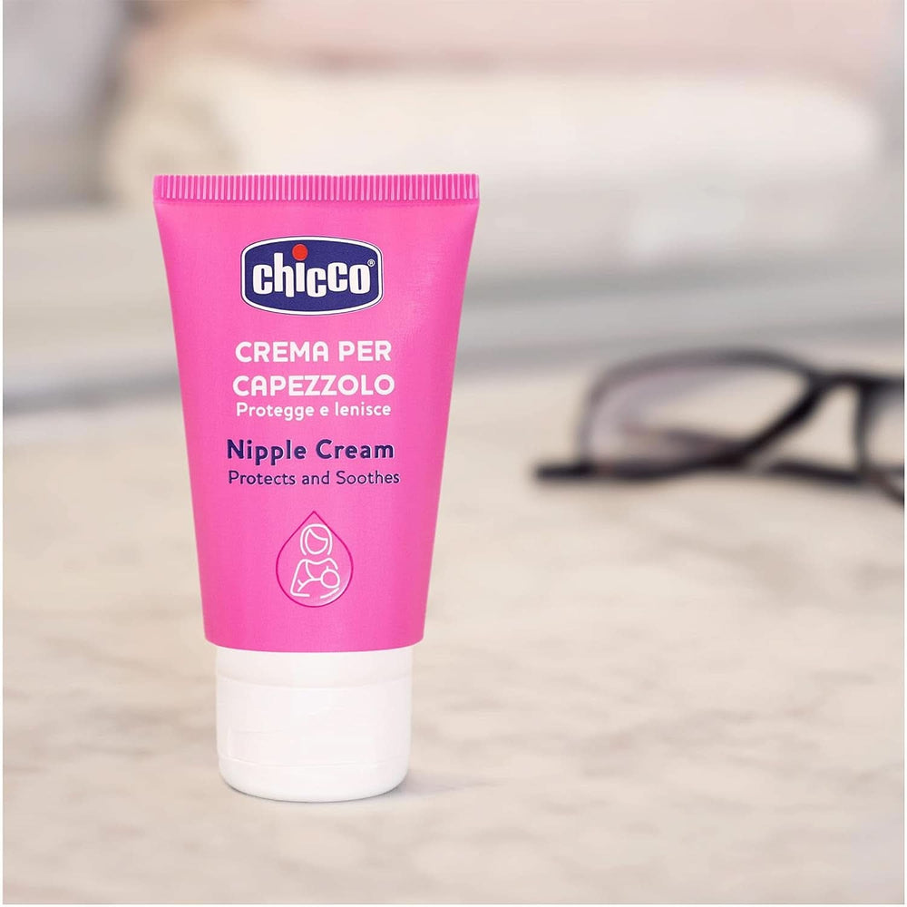Chicco Brustwarzencreme, Bereitet Die Brustwarze Auf Das Stillen Vor, Nährend, Parfümfrei Und Sicher Für Kinder, Hinterlässt Keine Flecken Auf Dem Gewebe Accessori Alimentazione e Allattamento Bebe Naty Shop