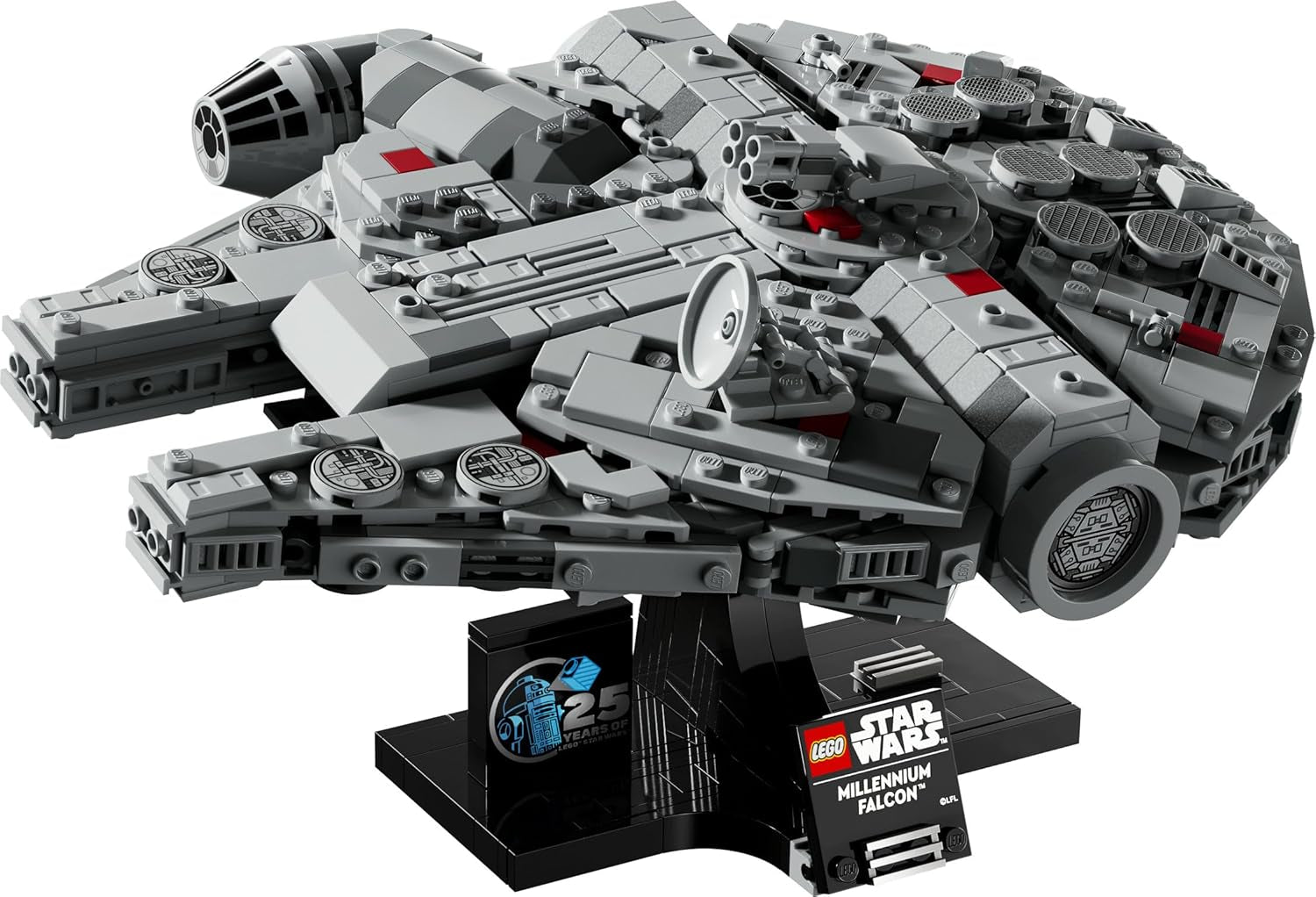 LEGO Star Wars Millennium Falcon 25° anniversario Set per adulti Nave costruibile Una nuova speranza Kit modello di astronave da collezione Regali per uomini e donne 75375 Set di costruzione Acquista il negozio LEGO