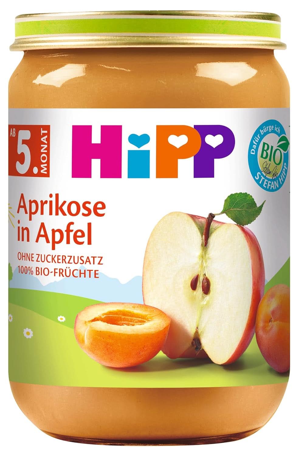 Hipp For Little Gourmet, Nettarine in mele e mango, senza zuccheri aggiunti, 6 X 190 grammi Mamma e Bambino Naty Shop 6 x 190 grammi Albicocche in salsa di mele