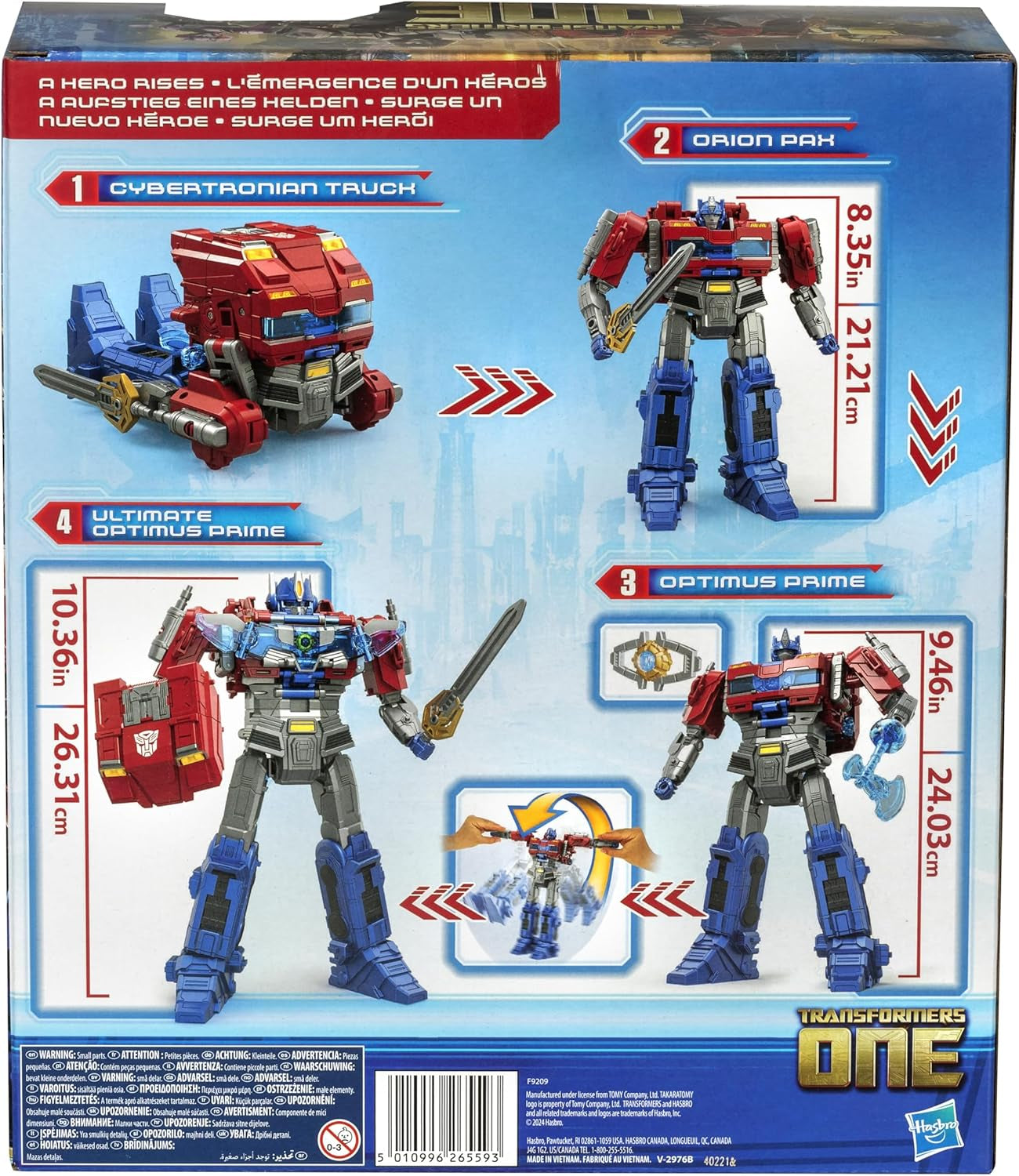 Figurina interattiva Transformers One Power Flip Optimus Prime (Orion Pax) Action figures Naty Shop