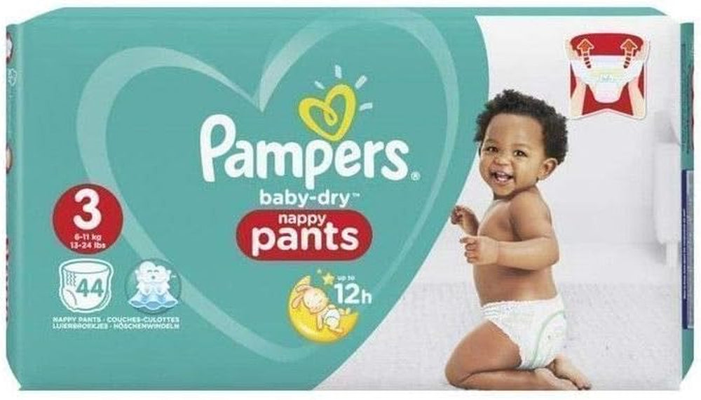Pannolini Pampers Baby-Dry, taglia 8, 43 pannolini, da 19 kg, confezione Jumbo+