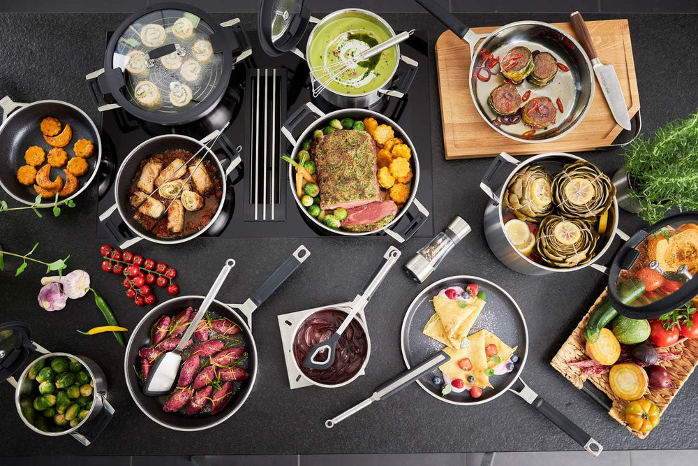 Padella per pancake RÖSLE SILENCE PRO, rivestimento antiaderente Proresist antigraffio premium, acciaio inossidabile 18/10, adatta per induzione Pentole e Padelle Naty Shop