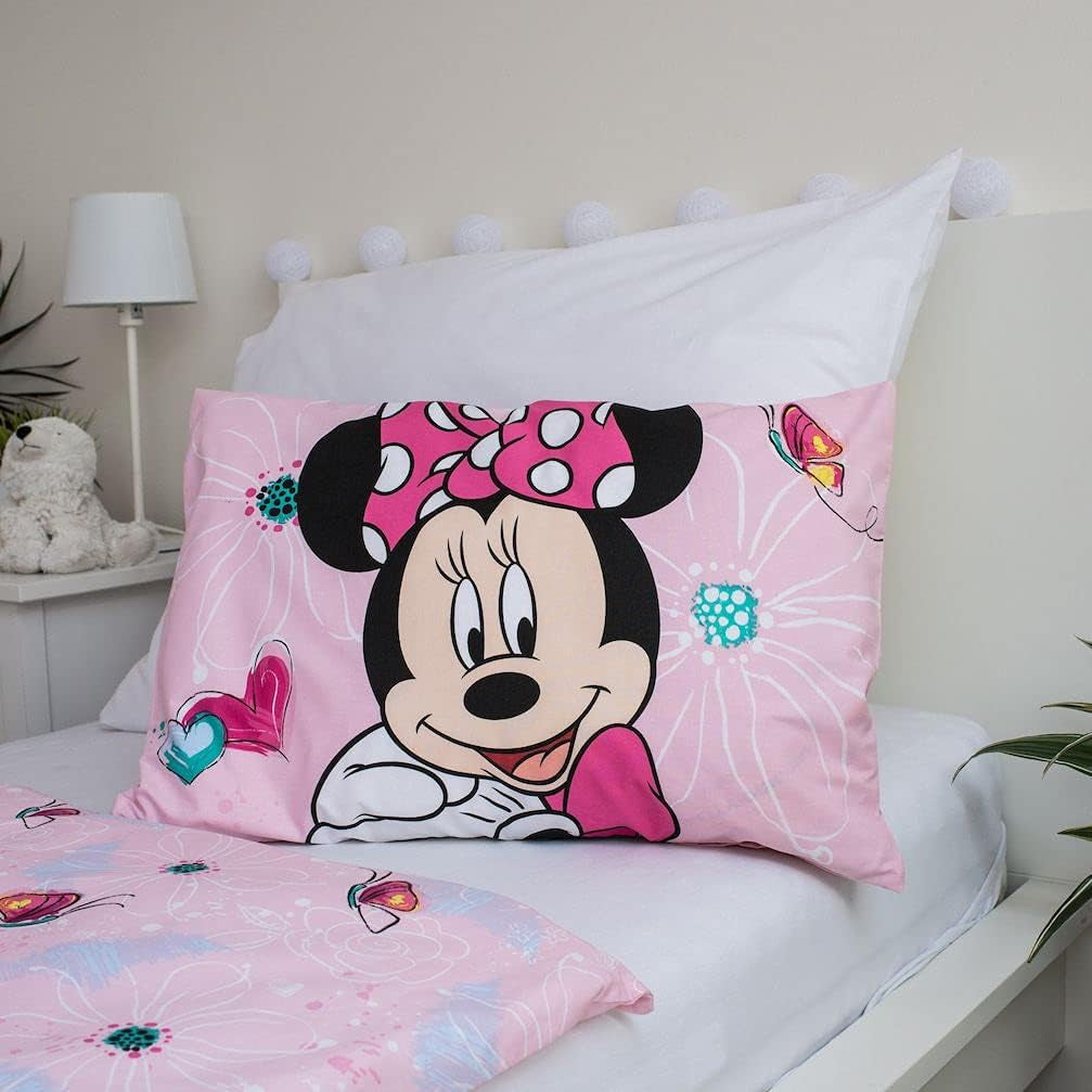 Set biancheria da letto per bambini Minnie Mouse, biancheria da letto in cotone - bambini Naty Shop