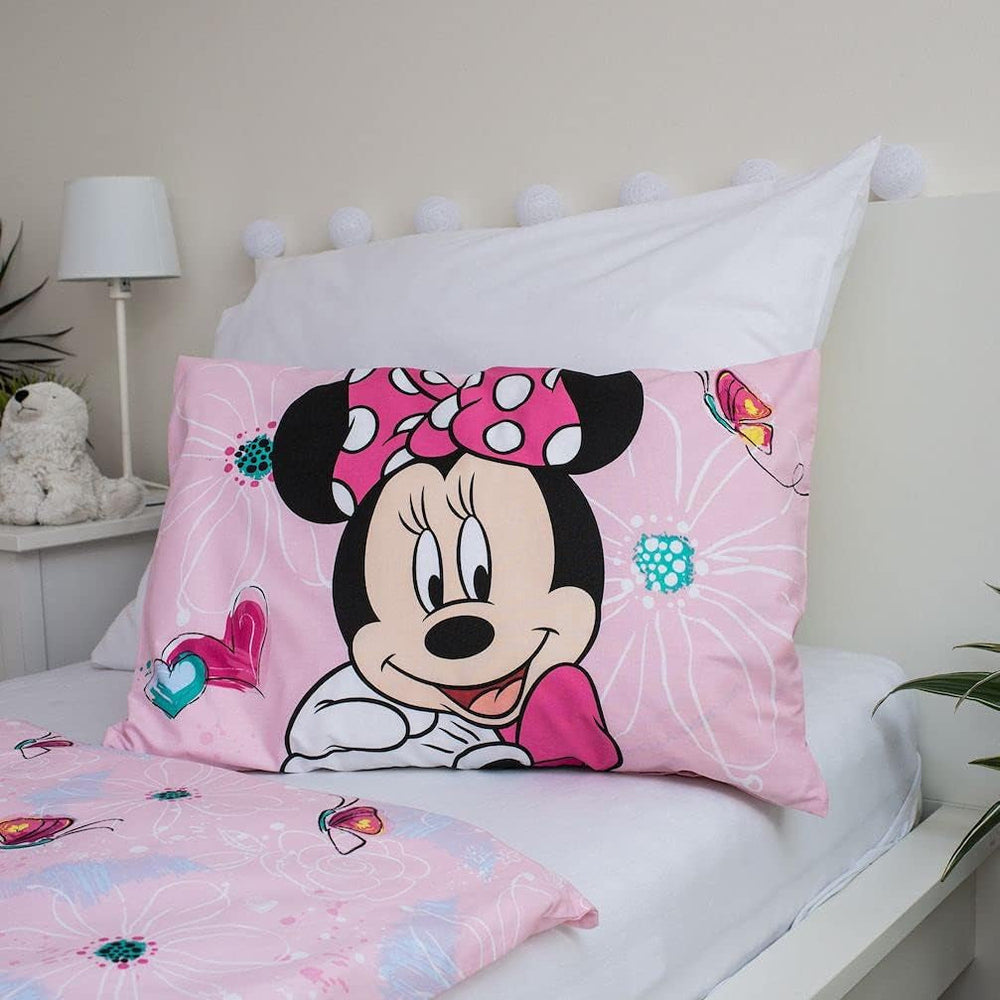 Set biancheria da letto per bambini Minnie Mouse, biancheria da letto in cotone - bambini Naty Shop