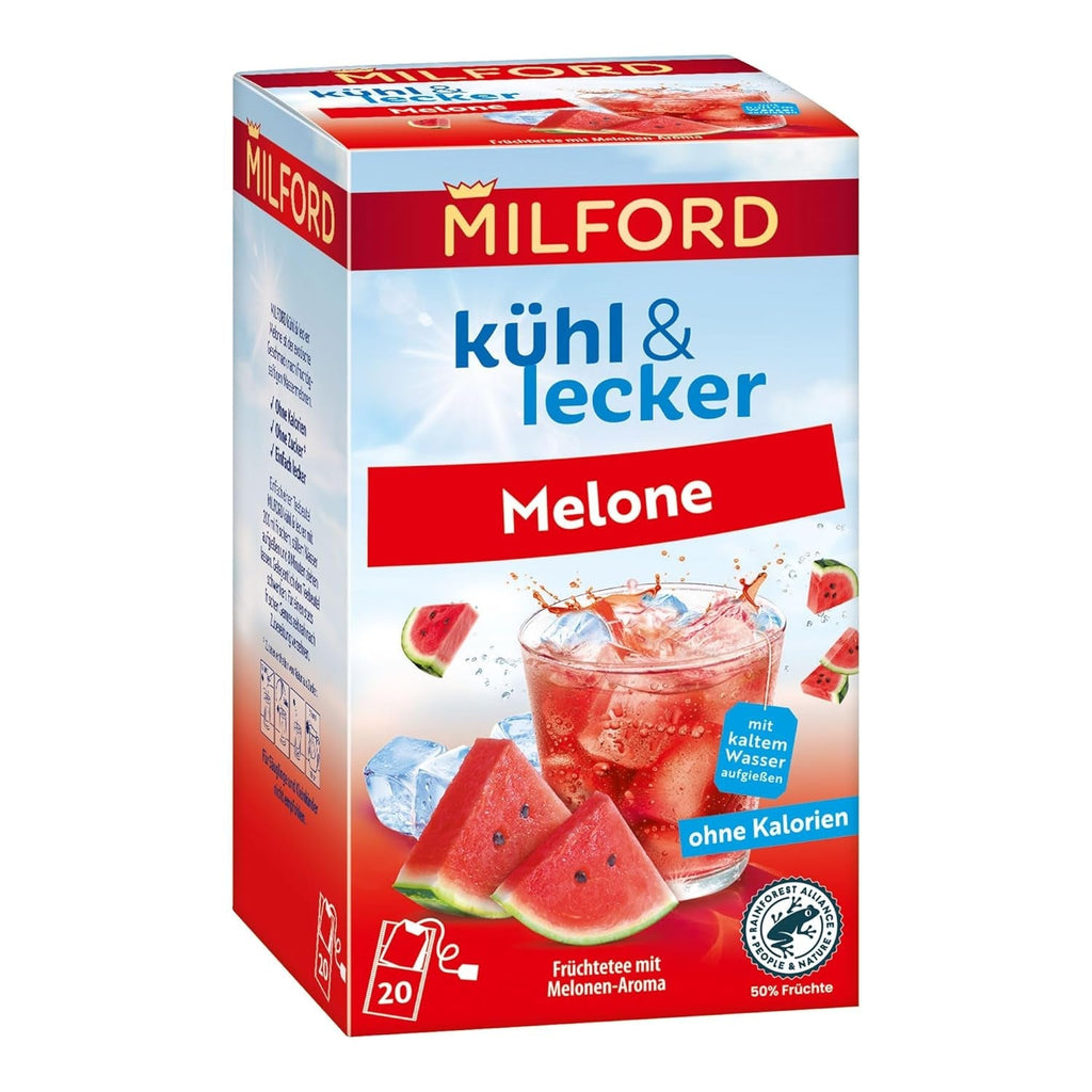 MILFORD Răcoritor și delicios Maracuja-Vanilie | Ceai de fructe cu aromă de maracuja-portocală-vanilie | 18 pliculețe de ceai