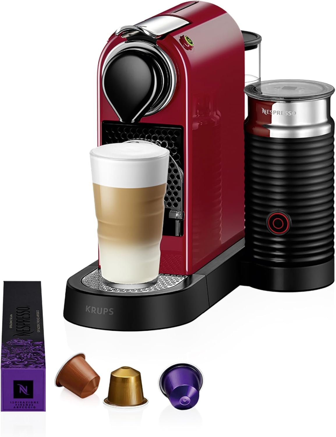 Espressor cu capsule Nespresso XN761B Citiz&Milk | Mod standby automat | 1260 wați | Capacitate rezervor apă: 1 l | Presiune pompă: 19 bar | Argintiu