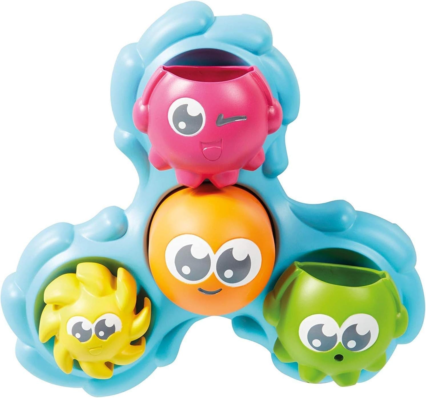 TOMY T72097 Familia de broaște țestoase, Distracție colorată pentru baie și învățare pentru cadă, piscină și bazin de înot, Jucărie pentru cadă, Jucărie de apă pentru cadă, Jucărie pentru bebeluși, Cadouri de naștere, De la 12 luni Jucarii Bebe Naty Shop Twist și squirt caracatiță