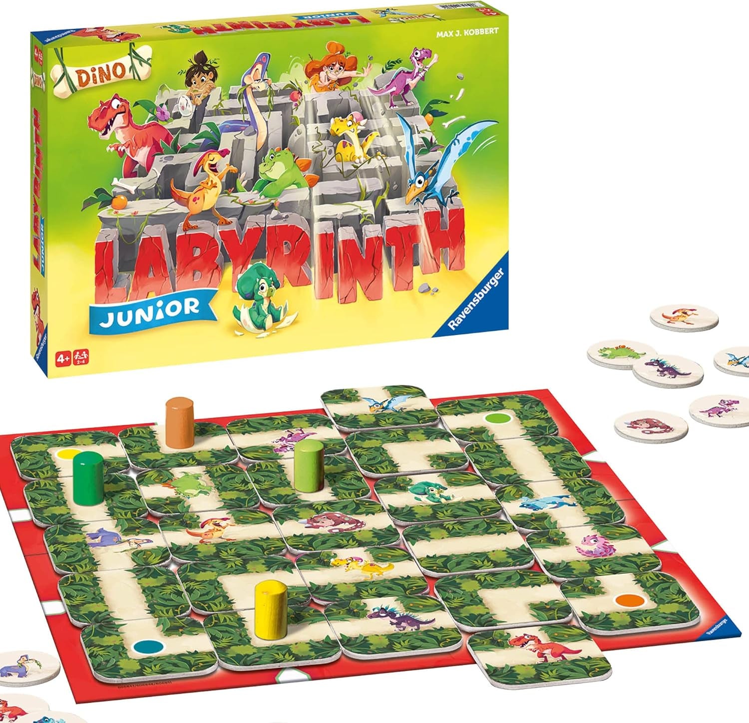 Ravensburger Gioco per bambini 20847 - Junior Labyrinth - Classico per famiglie per bambini, gioco per bambini dai 4 anni in su - Gioco da tavolo adatto per 2-4 giocatori, edizione Junior