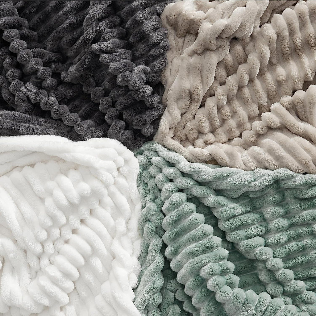 BEDSURE Sage Green Fleece Throw Blanket pentru canapea - pături confortabile super moi pentru femei, pătură mică drăguță pentru fete, 127 X 152 Cm Paturi si Cuverturi Besuche den BEDSURE-Store