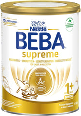 BEBA SUPREME JUNIOR 1 Plus - Bevanda per bambini da 1 anno, con complesso 6 HMO, senza lattosio, senza olio di palma, senza olio di pesce, alimenti per bambini piccoli, latte in polvere per neonati, confezione da 6 (6 x 800 g)