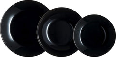 Arcopal Zelie Black Glasgeschirr-Set, 12-Teilig, 4-Sitzer, Schwarz Set di stoviglie Naty Shop Titolo predefinito