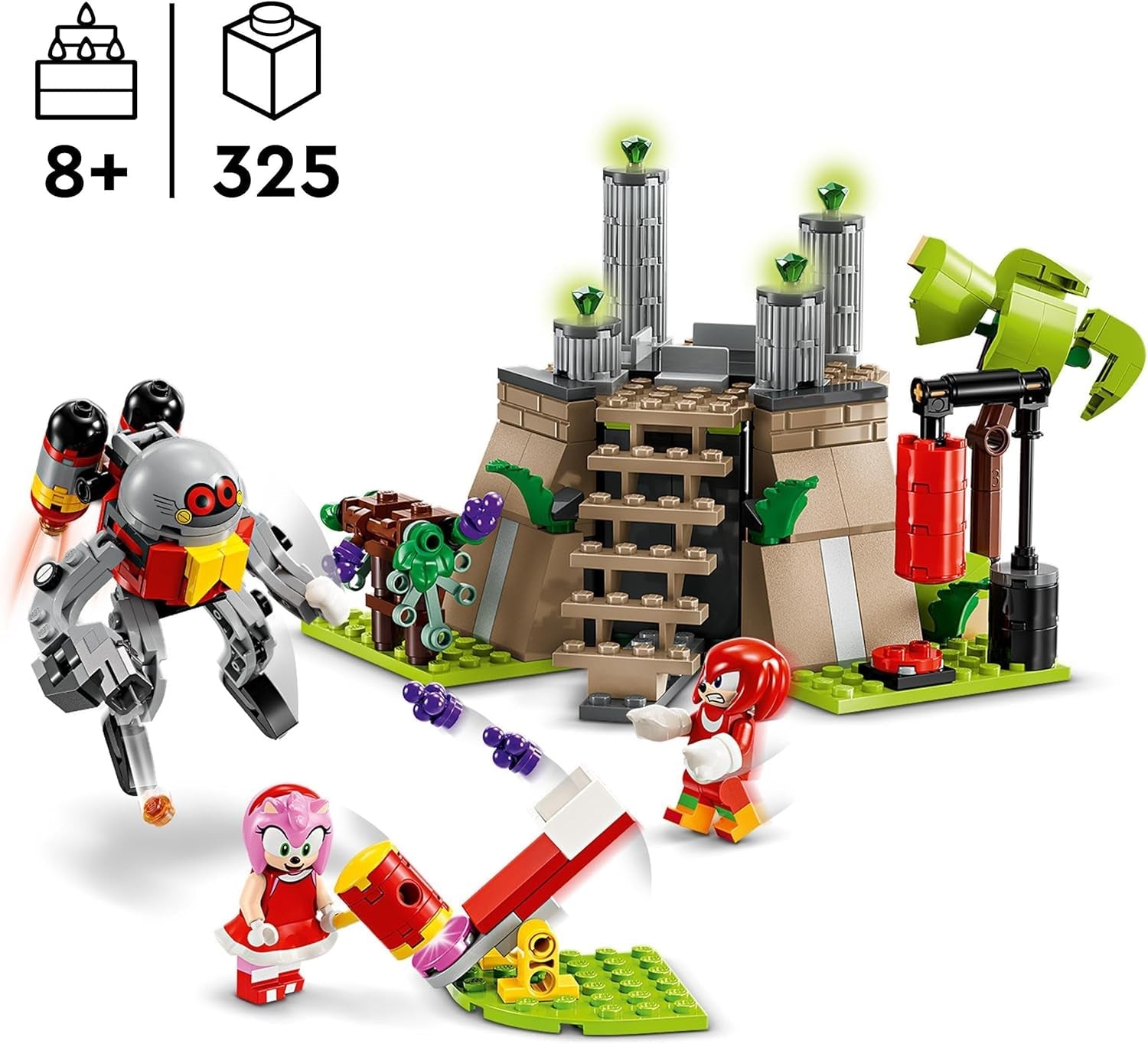 LEGO Sonic the Hedgehog Knuckles e il Santuario del Maestro Smeraldo Giocattolo da collezione Regalo per giocatori Avventura Set da costruzione per ragazzi e ragazze 8 anni 76998 Set da costruzione Acquista il negozio LEGO