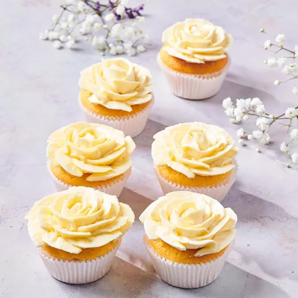 Funcakes Mix Für Schweizer Baiser Buttercreme: Einfach Zu Berübenen, Cremig, Perfekt Zum Dekorieren, Abdecken Und Füllen Von Kuchen, Belag Auf Cupcakes. 400 G. Miscela per panificazione e cottura Naty Shop
