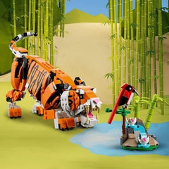 LEGO 31129 Creator Majestic Tigre, Panda o Pesce Set di personaggi di animali 3 in 1 Giocattolo per bambini Ragazzi e ragazze Set di giocattoli da costruzione per animali Trova il negozio LEGO