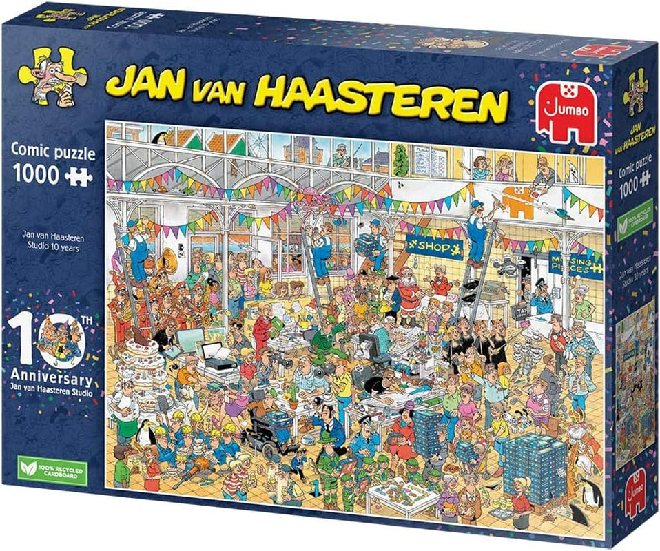 Jan Van Haasteren - Studio 10 ani 1000 piese Puzzle Naty Shop Titlu implicit