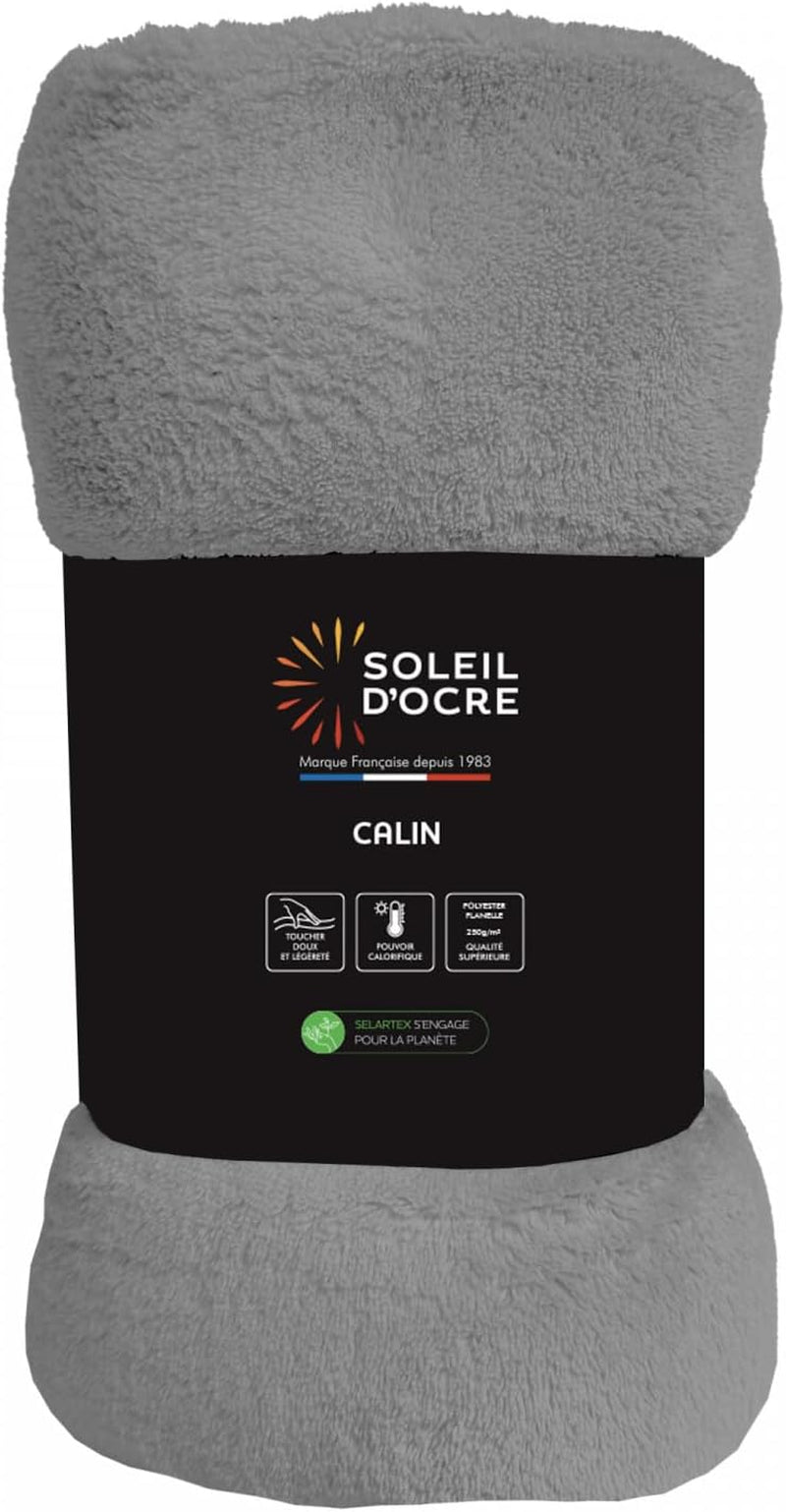 Soleil D'Ocre, coperta in flanella, 220 X 240 Cm, Calin, marrone Piumini e trapunte Naty Shop Grigio 220 X 240 Cm