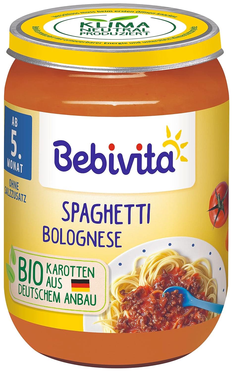 Menù dal 5° mese Maccheroni al pomodoro e verdure, confezione da 6 (6 x 190g) Mamma e Bambino Naty Shop Mittel Gemüse-Spaghetti Mit Pute