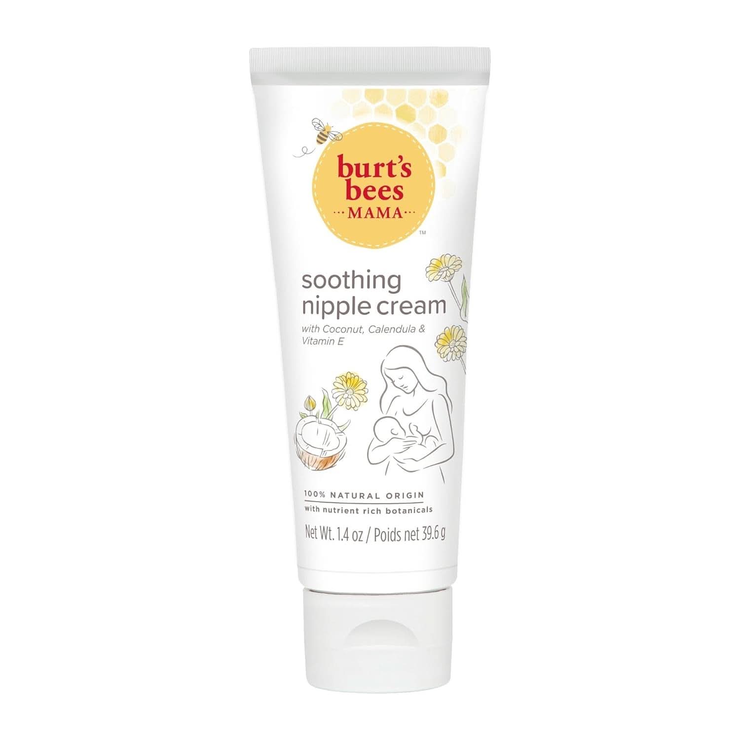 Burt'S Bees® Mama crema lenitiva per capezzoli con cocco, calendula e vitamina E, 100% naturale, 1,4 once Accessori Alimentazione e allattamento Baby Naty Shop