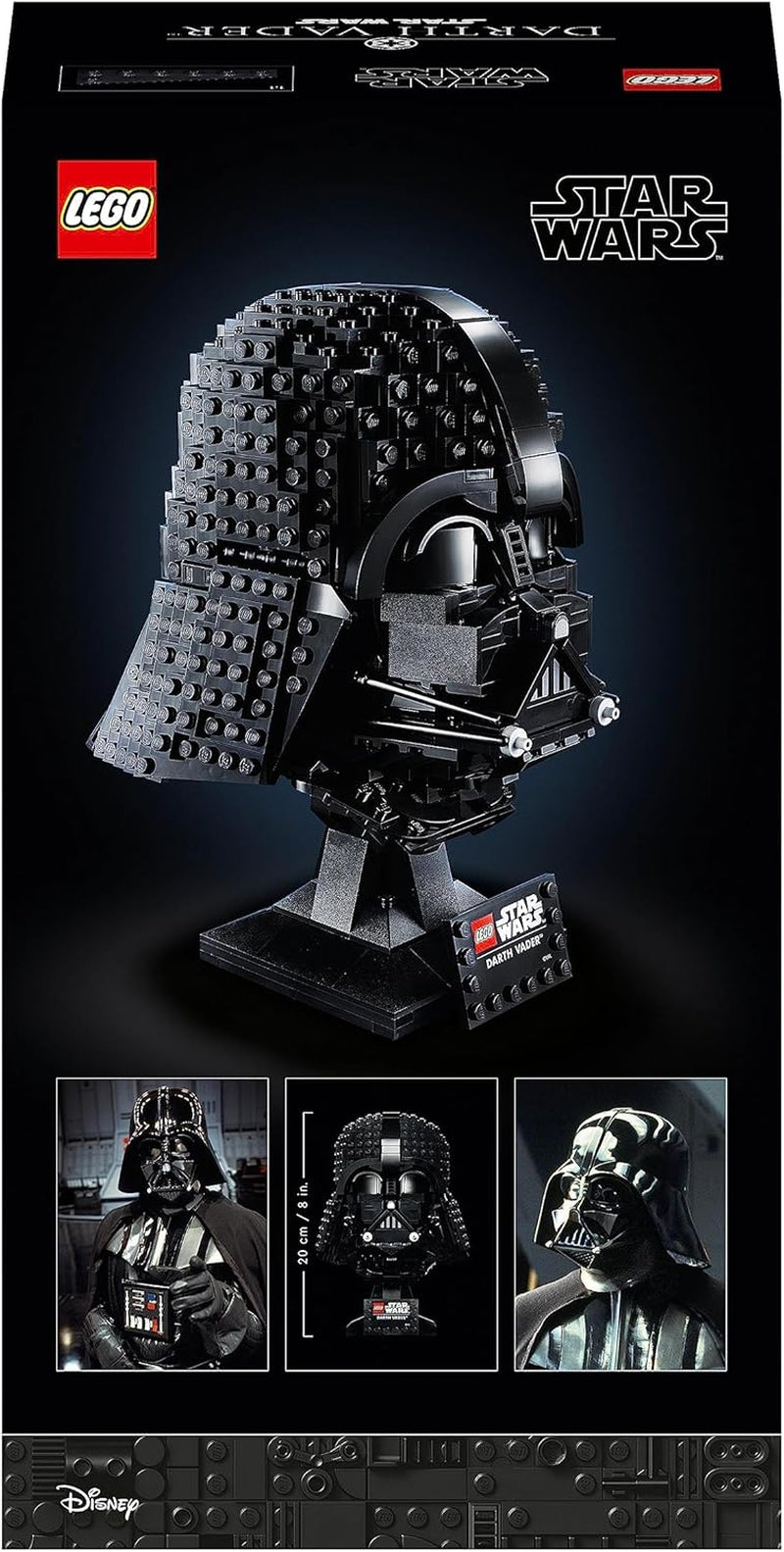 Set da costruzione per casco LEGO Star Wars Darth Vader per adulti, idea regalo per uomo, donna, lui o lei, modello da collezione da costruire ed esporre 75304 Set da costruzione Besuche den LEGO-Store