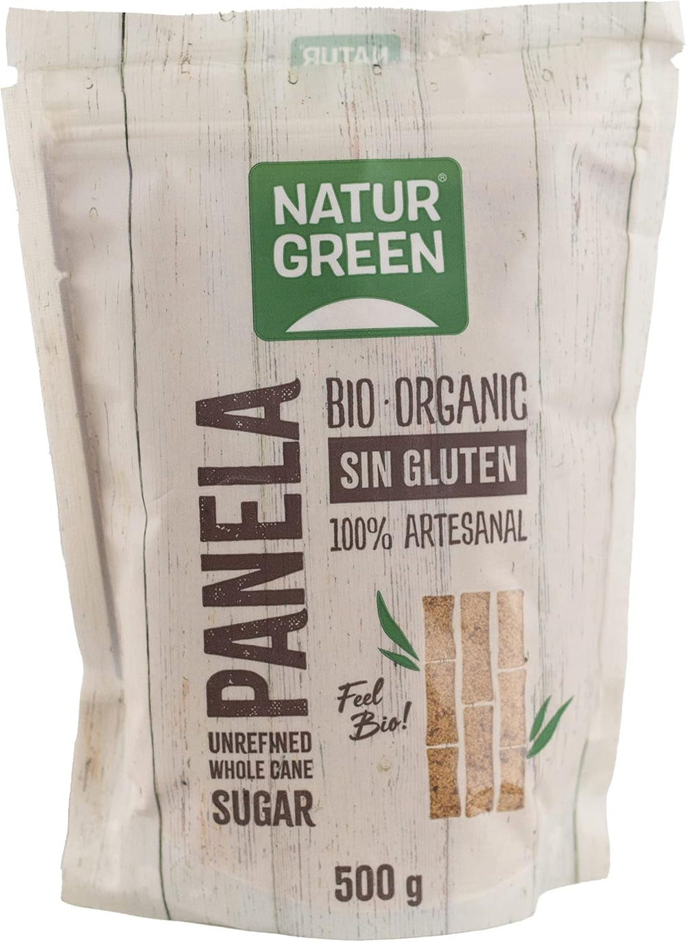 - Pannello Cristallizzato Biologico, Zucchero Puro, Dolcificante Ecologico, Succo Naturale di Canna da Zucchero - 500G, Confezione da 12 Dolcificanti Naty Shop Default Title