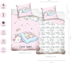 Lenjerie de pat, Unicorn, Termana, pentru adolescenti Lenjerie de pat - copii Naty Shop