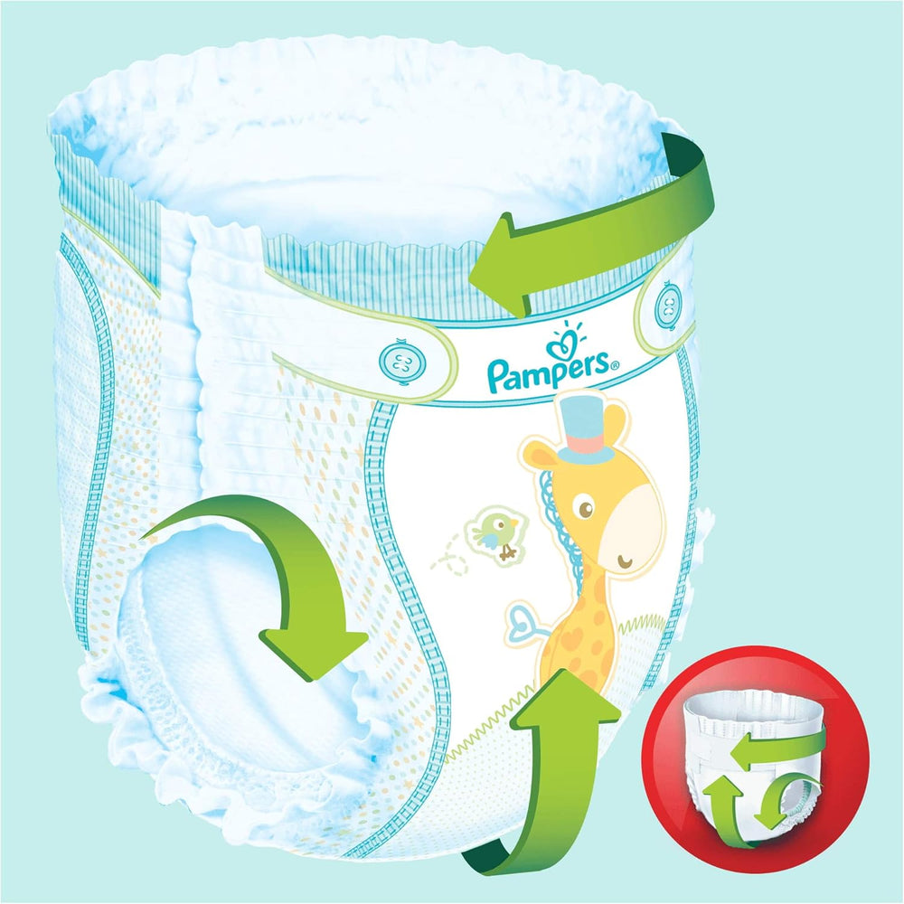 Pampers (vecchia versione), mutandine, taglia 4, 9 kg-15 kg, confezione da tre (1 x 88 pannolini)