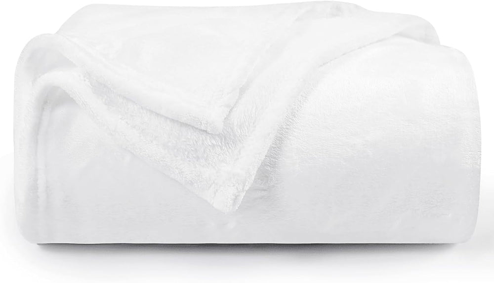 Aisbo Cuddly Blanket Fluffy Blanket Grey - Fleece Blanket 150X200 Cm XL Warm Sofa Blanket, Cosy Living Blanket Light Grey Soft As Living Room Blanket Couch Blanket For Winter Paturi si Cuverturi Besuche den Aisbo-Store Alb 130 X 150 Cm