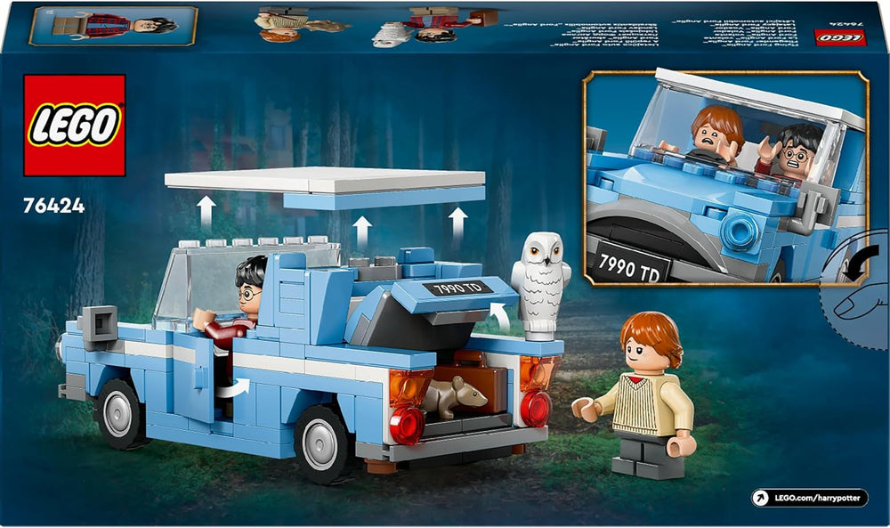 LEGO Harry Potter Macchinina volante Ford England costruibile per bambini Regalo per ragazzi, ragazze e tutti i fan a partire da 7 anni Set con 2 mini personaggi incluso Ron Weasley Role Play 76424 Set da costruzione Besuche den LEGO-Store