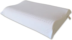 Pernă din latex natural Model Double Wave - Pernă din latex perforată Ultra respirabilă Recuperare naturală și sănătoasă - Cel mai înalt confort Ergonomic Antibacterian - 100% Made in Italy Perne standard Naty Shop