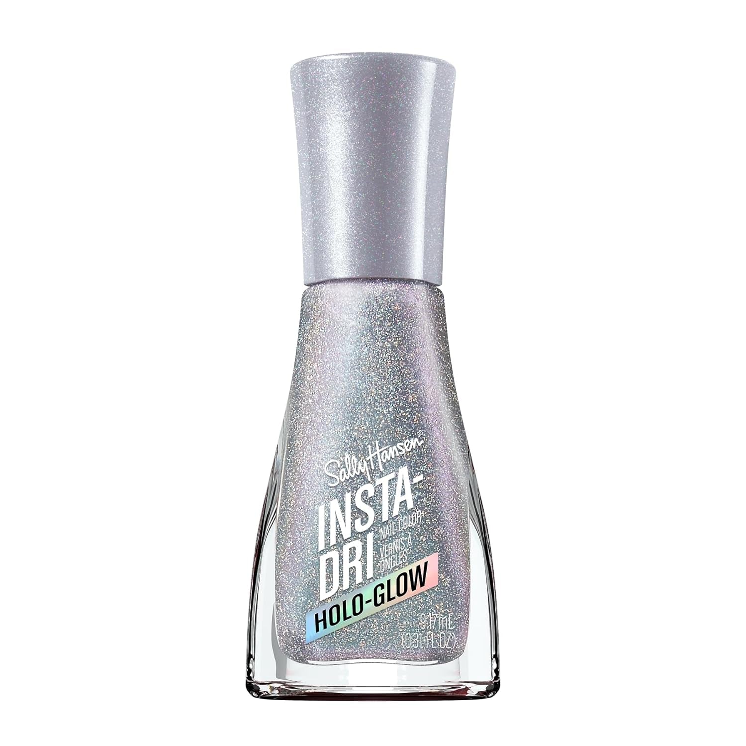 Insta-Dri Holo-Glow, smalto per unghie euforico, facile da usare, di lunga durata, bellissimi colori, facile da applicare sulle unghie, senza scheggiature, 19 ml