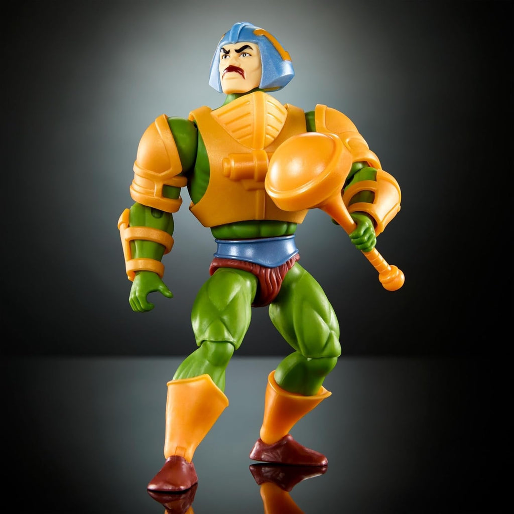 Jucărie Masters of the Universe Origins, Man-At-Arms Duncan figurină de acțiune din colecția de desene animate, înălțime aprox. 14 cm, erou cu armură detașabilă și accesorii, HYD25 Action figures Naty Shop