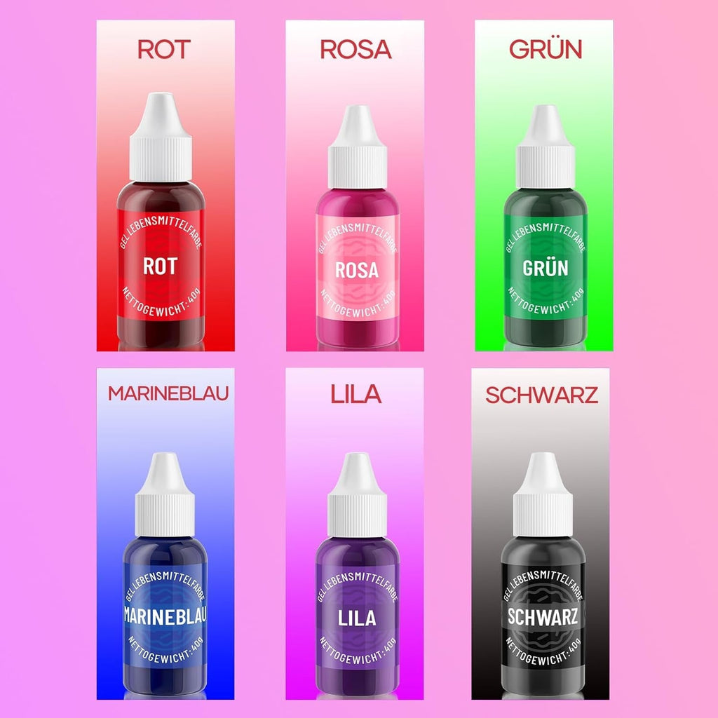 Colorant alimentar gel negru - 40 g colorant alimentar pe bază de gel, colorant alimentar fără zahăr, foarte concentrat, pentru coacerea prăjiturilor, macaroanelor, glazurii, fondantelor, fursecurilor, gogoșilor