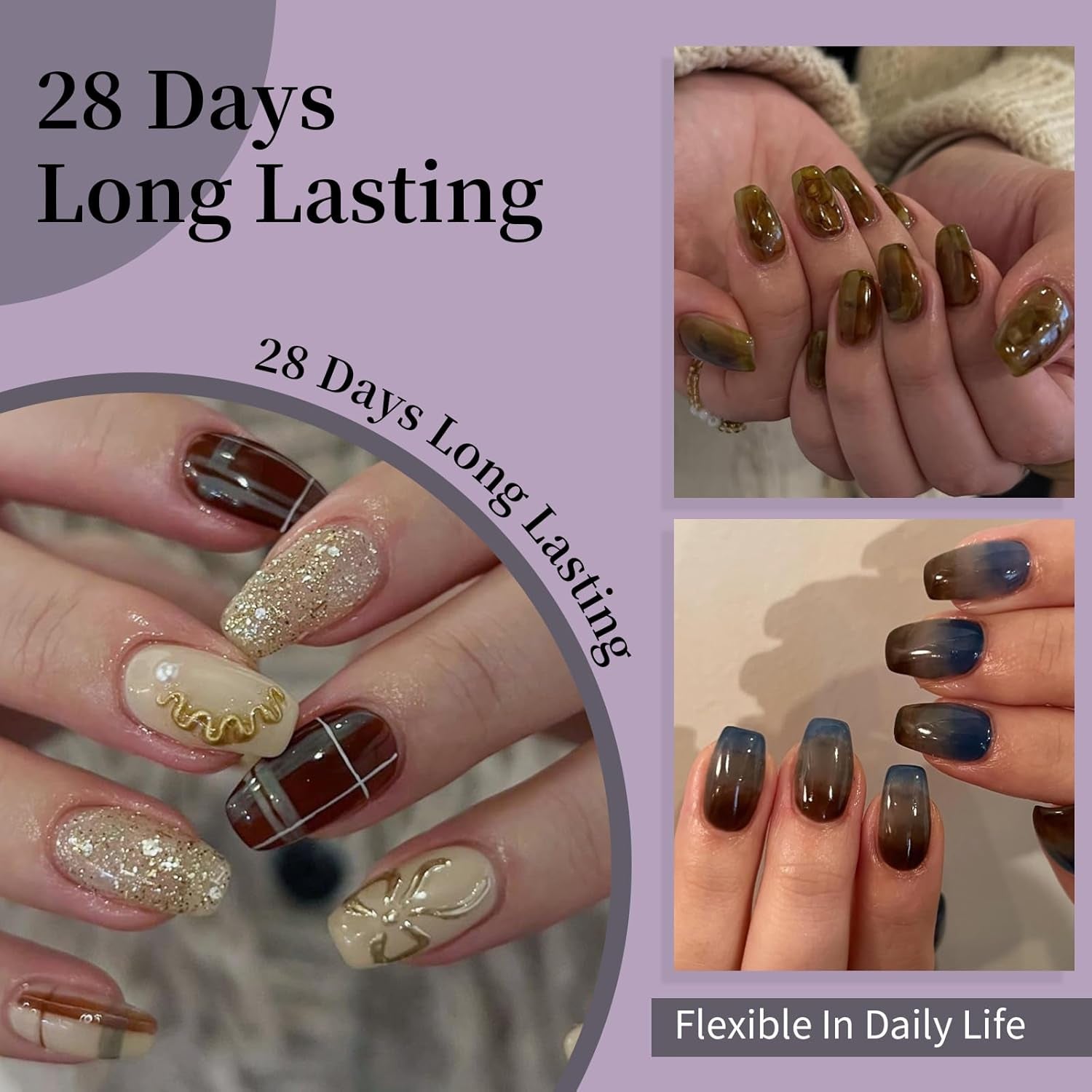 Unghii false scurte, model balerină, 500 bucăți, pentru lipire, 12 dimensiuni, unghii artificiale, scurte, cu gel moale, acoperire completă, vârfuri de unghii pentru unghii cu gel, scurte, S