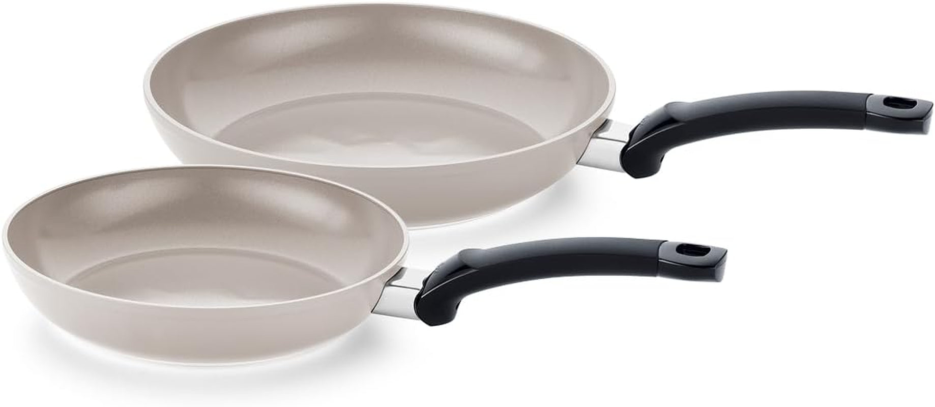 Fissler Ceratal Classic set 2 pezzi, alluminio, con rivestimento ceramico (24+28 Cm), antiaderente - induzione, grigio Pentole e Padelle Naty Shop Set 24+28 Cm
