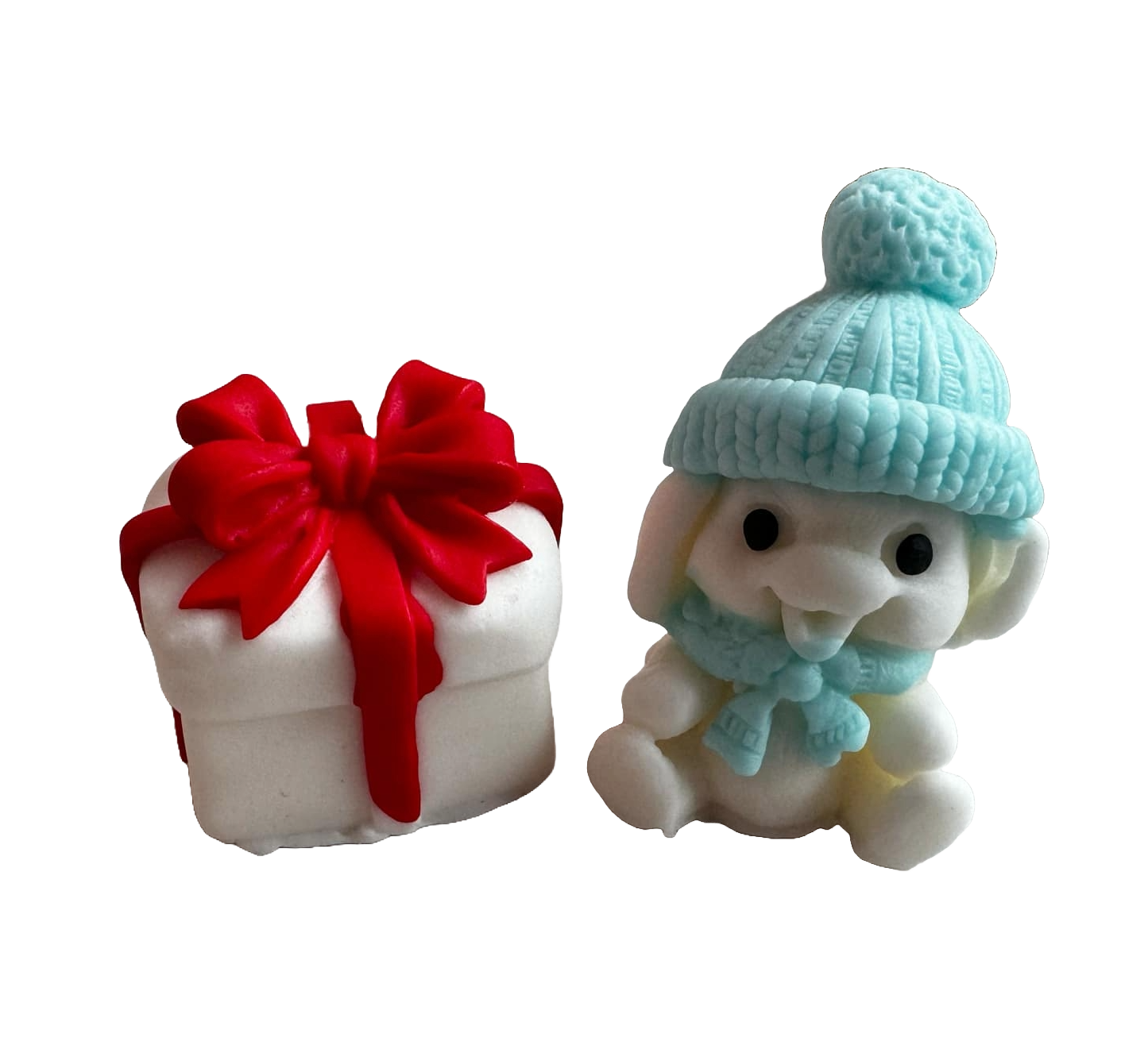 Set 2 decoratiuni comestibile din pasta de zahar, Emotia cadourilor, baieti Decoratiuni din Pasta de Zahar Naty Shop