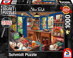 Schmidt Spiele 59977 Puzzle secret, Atelierul tatălui, puzzle jigsaw 1000 piese Puzzle Naty Shop Titlu implicit