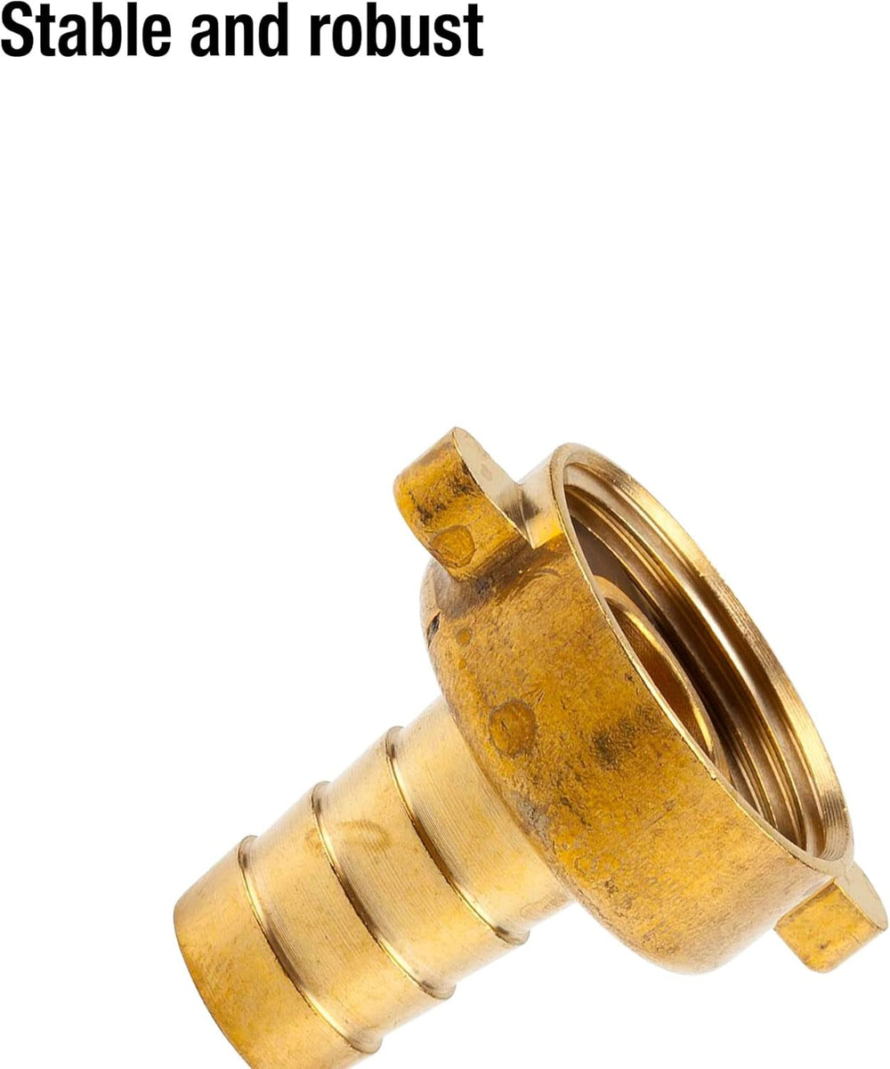 Racord furtun din alamă Gardena, 2 piese: Racord din alamă de înaltă calitate, filet de 26,5 mm (G 3/4 inch), pentru furtunuri de 13 mm (1/2 inch) (7140-20)