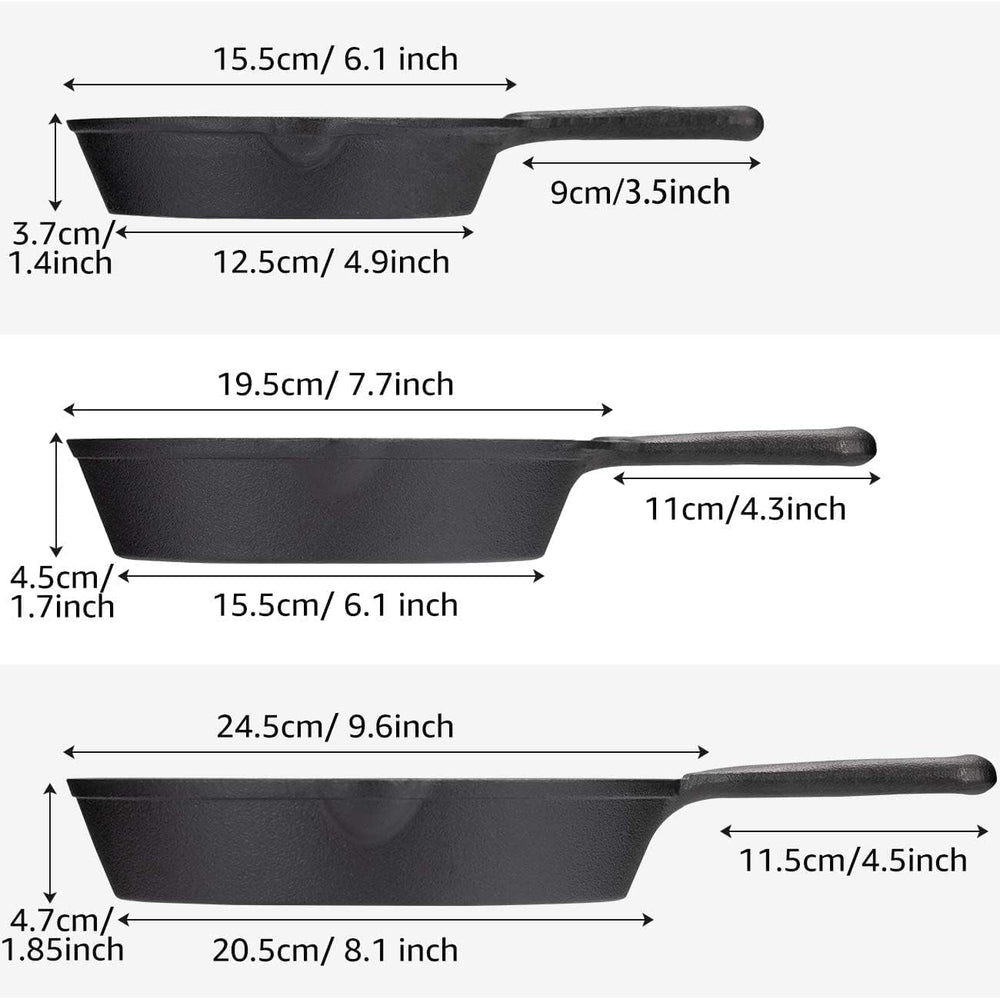 Bistecchiera in ghisa con manico OVERMONT Pentole e Padelle Naty Shop