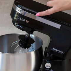 MPM - Planeten-Küchenmaschine Mit 2 Rührschüsseln 4 & 5 Liter - 1600W Küchenmaschine - Schwarz Mother and Child Naty Shop