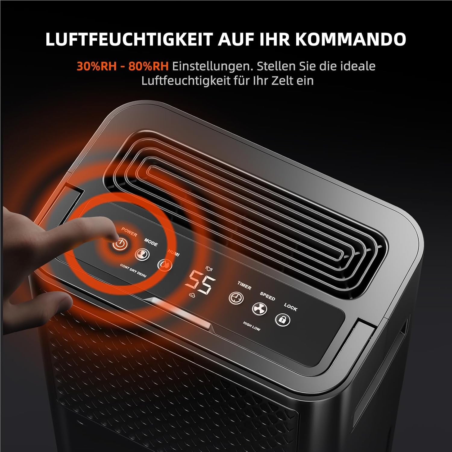 Deumidificatore SPIDER FARMER, Deumidificatore per piante da 12 litri con controllo dell'umidità, controllo tramite app, funzione timer 24 ore per tende da coltivazione, deumidificatore elettrico per giardini interni, appartamenti e scantinati