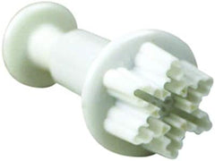 PME SF709 Mini Set de 3 Cuțite cu Piston în Formă de Fulg de Nea, Standard, Alb