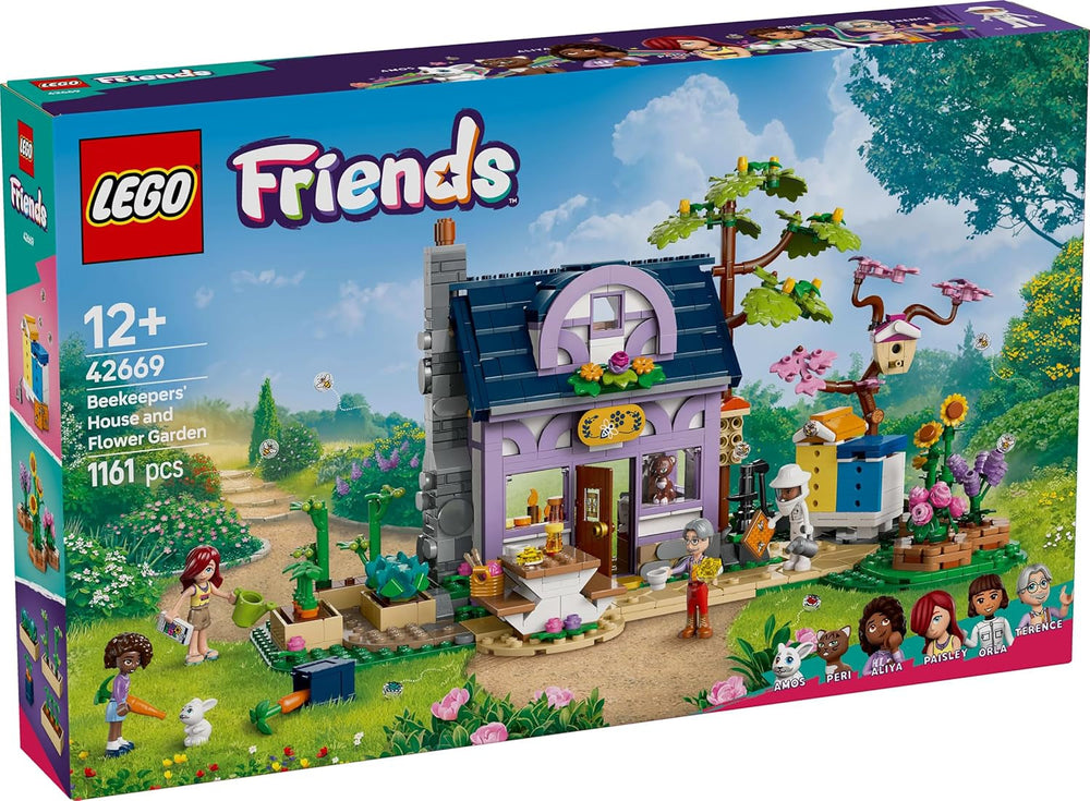 LEGO Friends Casa e giardino fiorito Set da costruzione L'apicoltore Playset natura Regalo per ragazze 12+ Modello costruibile Set 4 minifigure e figure di animali Gatto e coniglio 42669 Set da costruzione Besuche den LEGO-Store