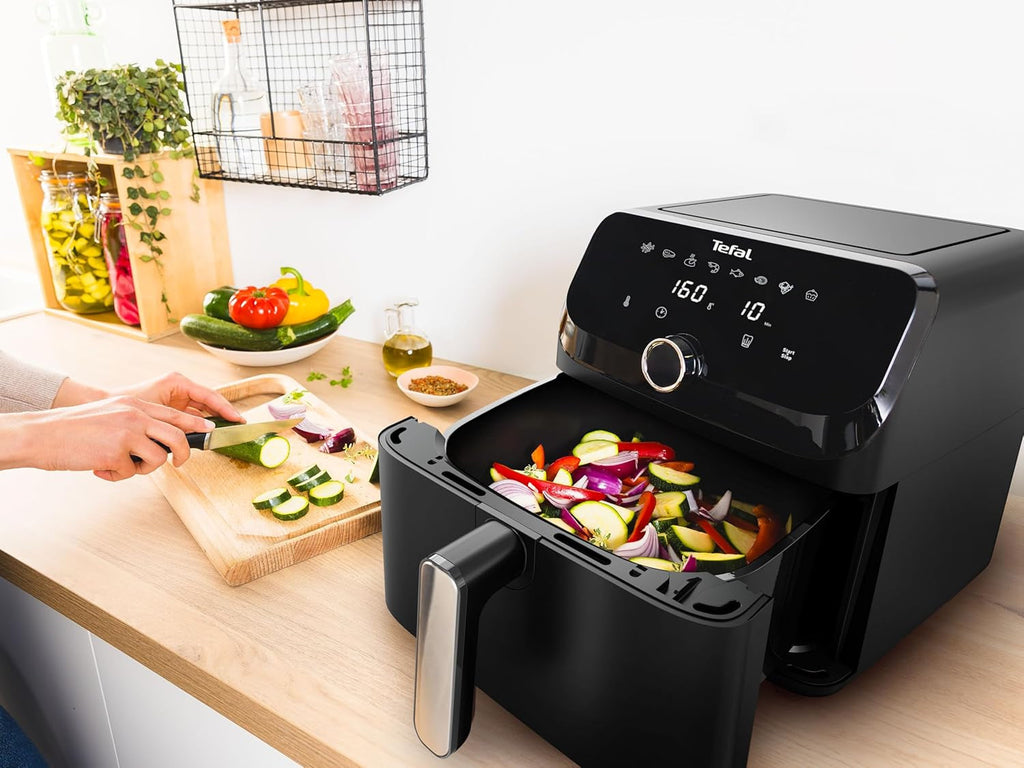 Tefal Easy Fry Mega Hot Air Fryer, capacitate de 7,5 litri, până la 8 persoane, EY8558E0 Electrocasnice Naty Shop