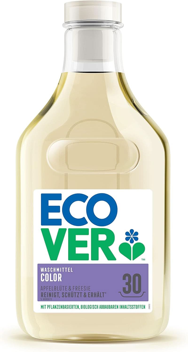 Detersivo per Bucato Ecover Color Fiori di Melo e Fresia, Detersivo liquido con ingredienti vegetali per preservare e proteggere i capi Naty Shop