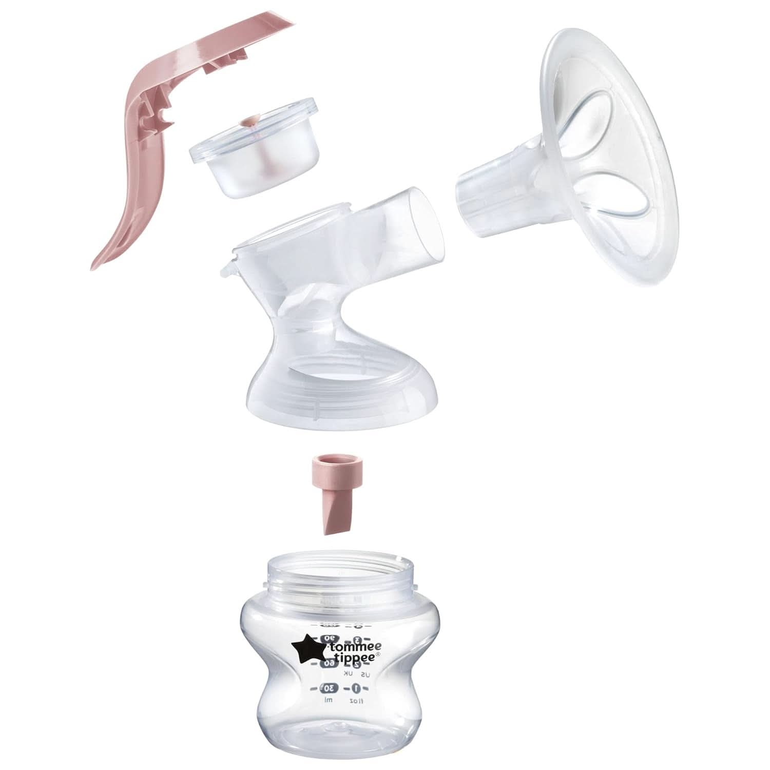 Tommee Tippee Made for Me Manuelle Einzel-Milchpumpe, Starke Saugkraft, Ergonomischer Griff, Tragbare Und Leise Milchpumpe, Samt Babyflasche Accessori Alimentazione e Allattamento Bebe Naty Shop